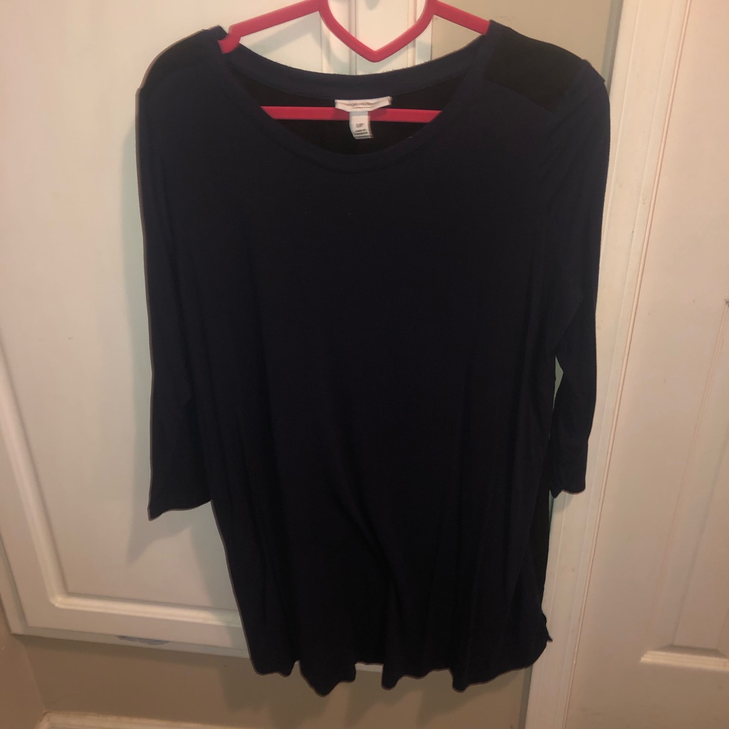Navy Maternity Top